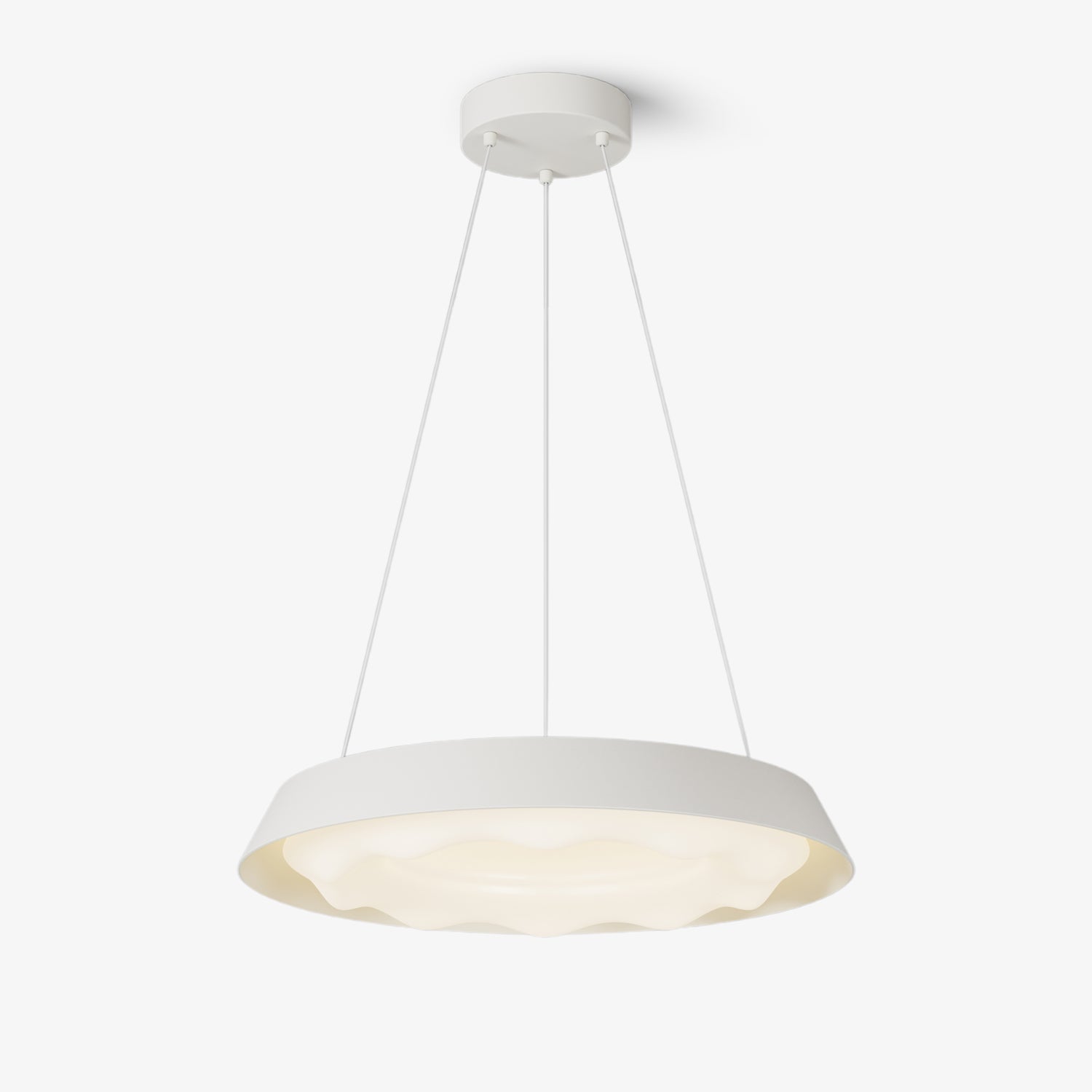 Suspension Ondulée Moderne Avec LED Intégrée Et Températures Ajustables