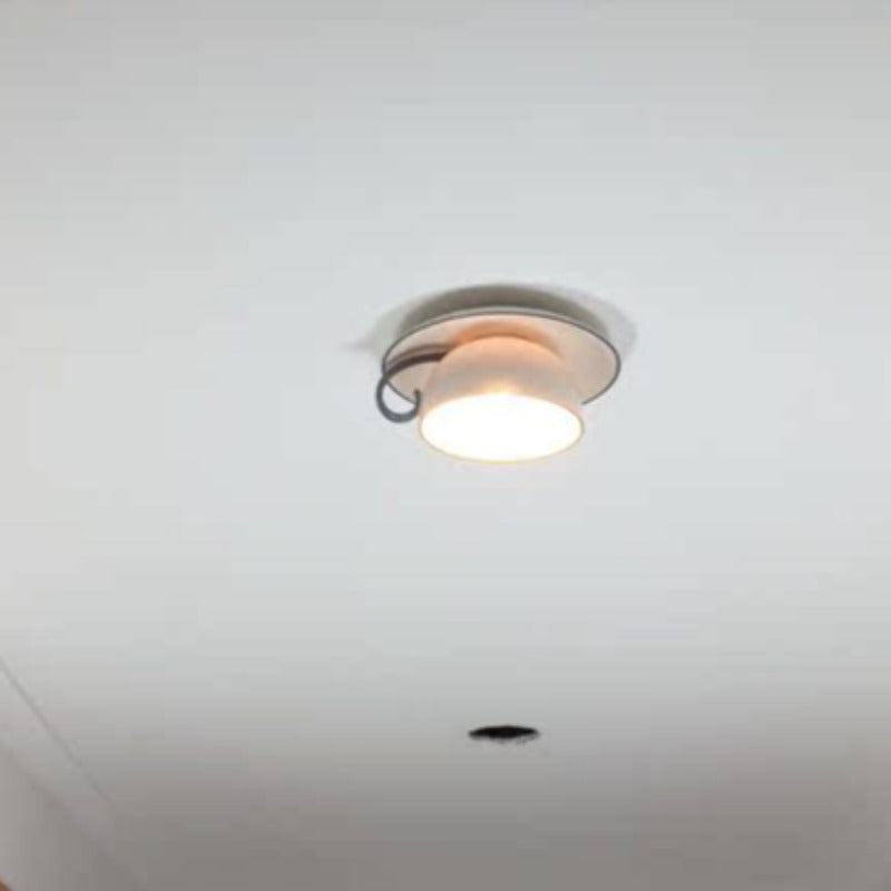 Plafonnier Moderne En Céramique Glacée Pour Éclairage Doux En Chambre