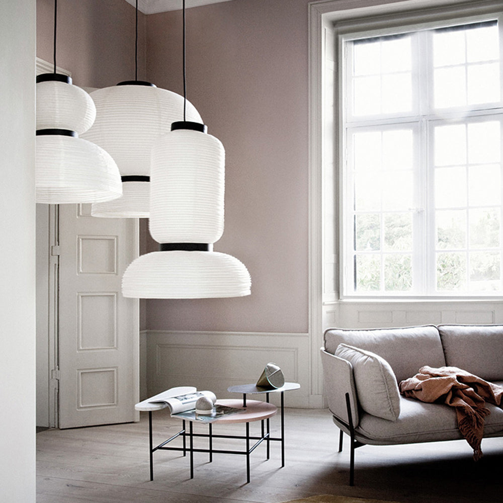 Suspension Vintage Métal Et Soie Noir Blanc Pour Chambre Éclairage Élégant
