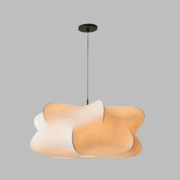 Lampe Suspendue Japonaise en Soie Wabi Sabi