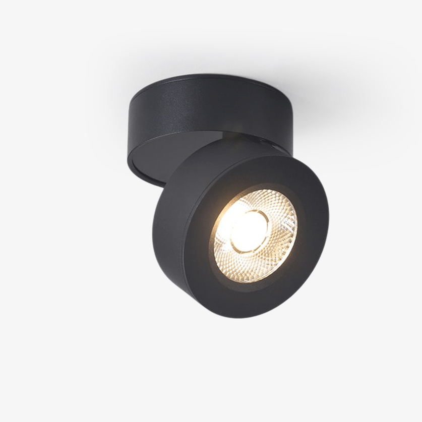 Spot LED Rond Rotatif Réglable Pour Plafond Avec Températures Variables
