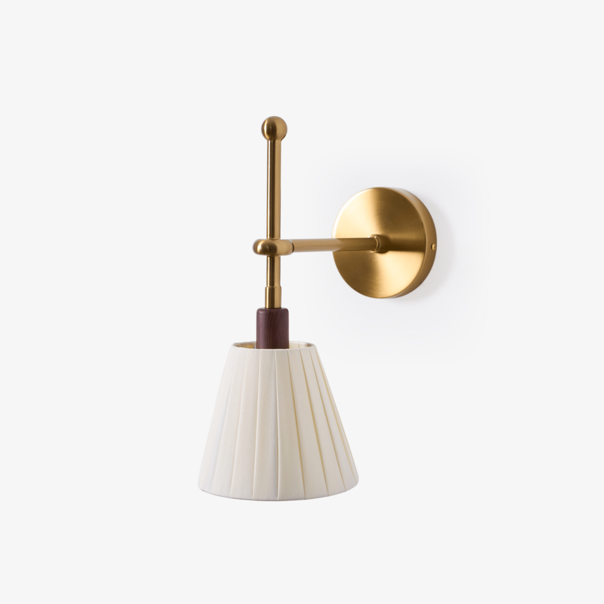 Lampe Murale En Tissu Plissé Laiton Éclairage Ambiant Raffiné