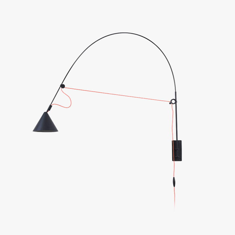 Lampe Murale Arc Conique Minimaliste Pour Lecture Confortable
