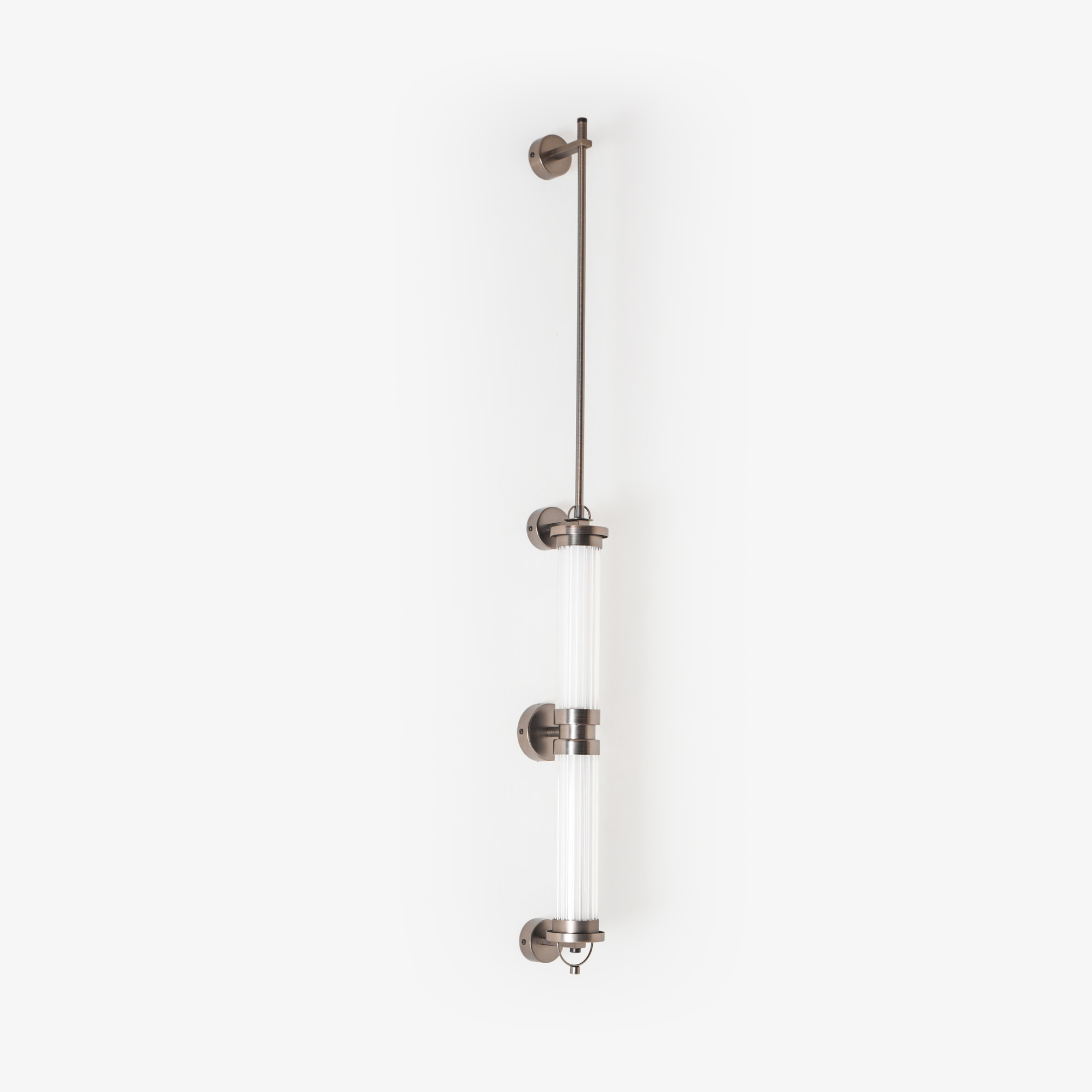 Applique Murale Verticale En Verre Nordic Avec Led Intégrée Et Cct Ajustable