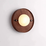 Applique Murale Bois Albâtre Avec Éclairage Led Réglable