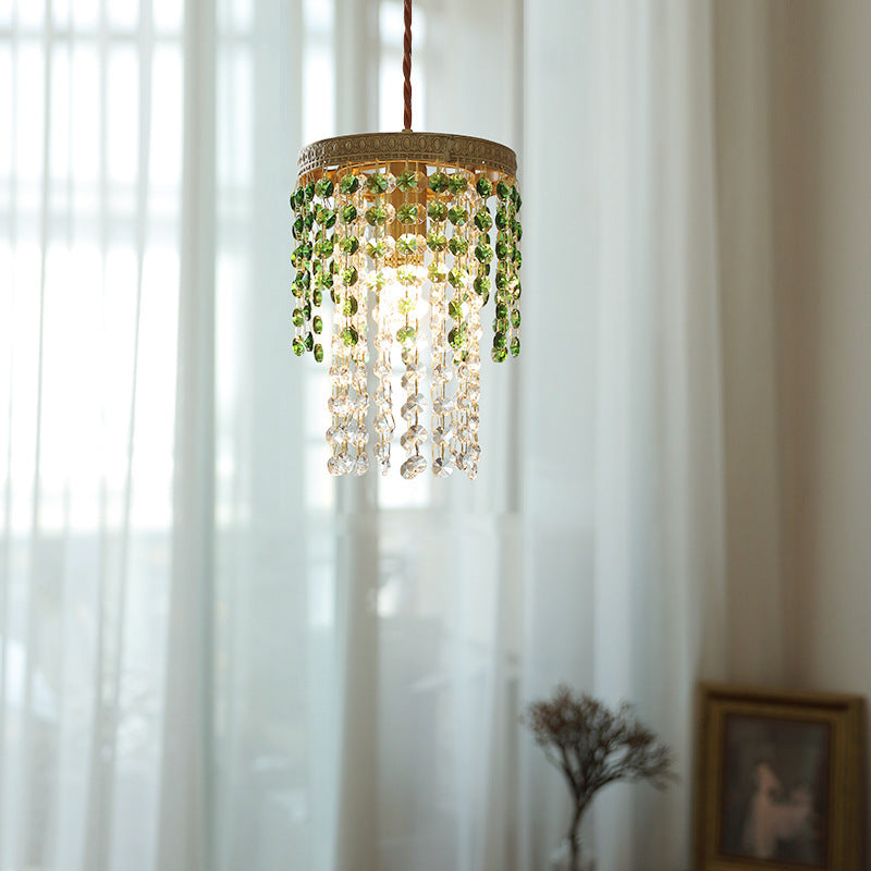 Suspension Vintage Cristal En Métal Pour Éclairage Élégant En Chambre