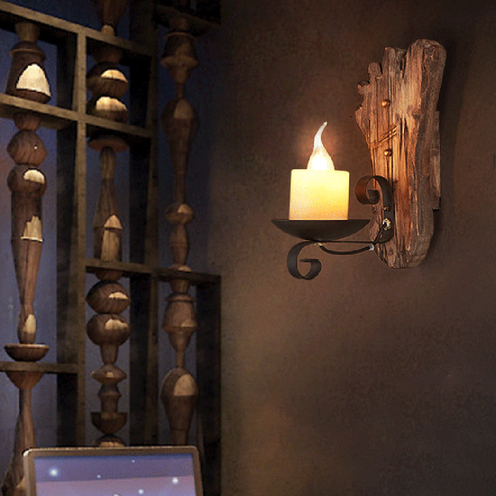 Applique Murale Bois Et Métal Sculpturale Pour Ambiance Chaleureuse