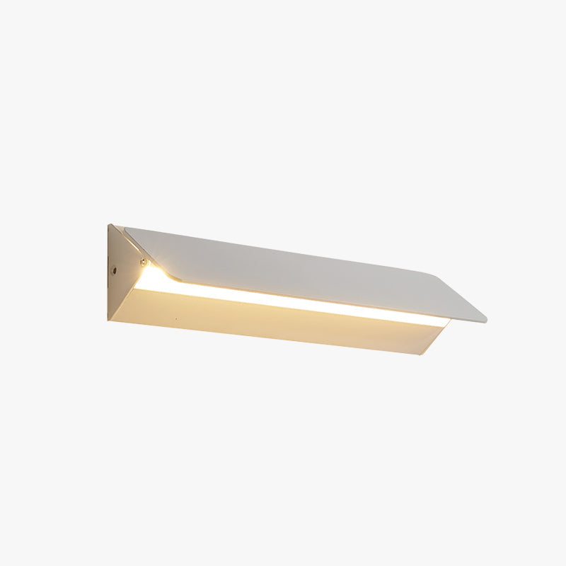 Lampe Murale Moderne en Métal Blanc pour Jardin Éclairage Épuré