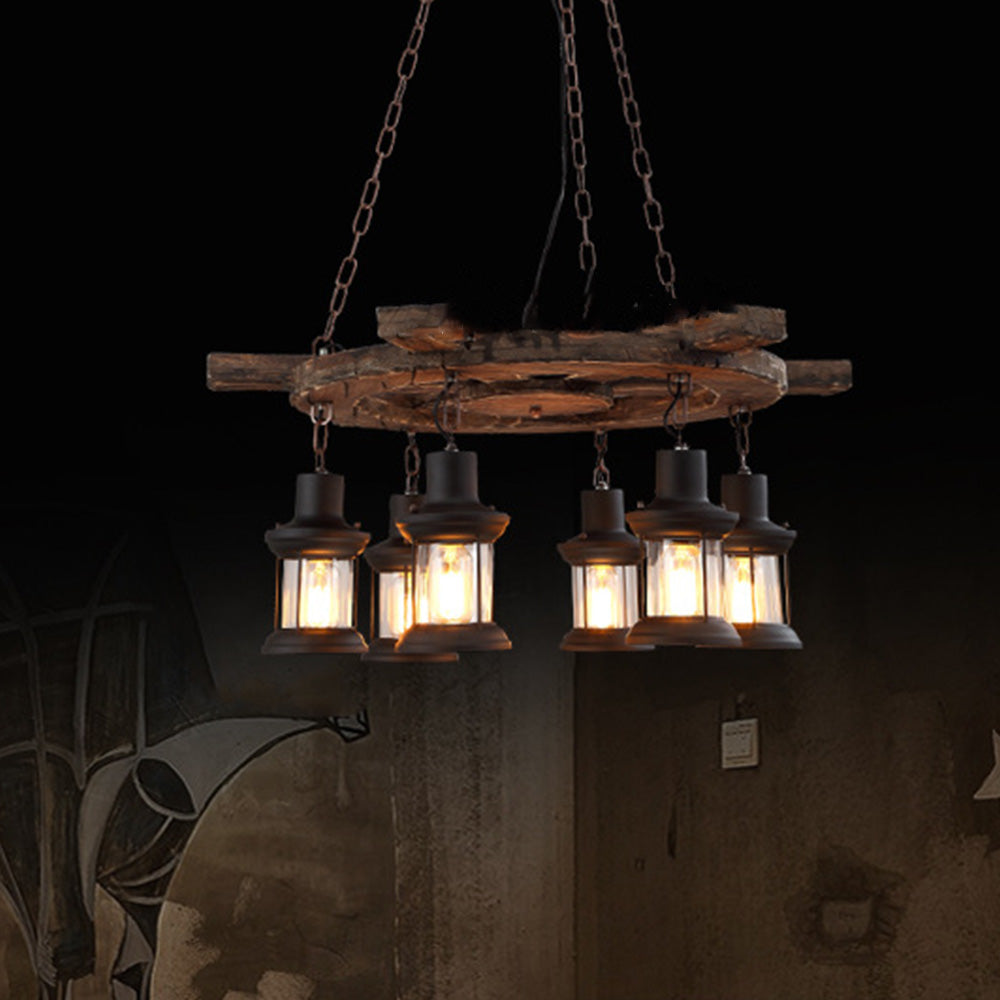 Suspension Vintage Métal Et Bois Pour Chambre Chaleureuse
