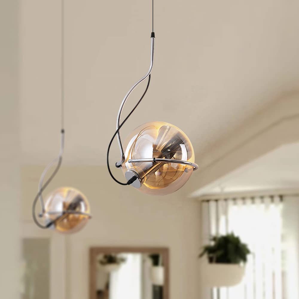 Suspension Verre Vintage Américain Pour Salon Et Chambre Ambiance Élégante