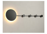 Porte Manteau Mural Linéaire En Métal Durable Noir Et Blanc Pour Chambre
