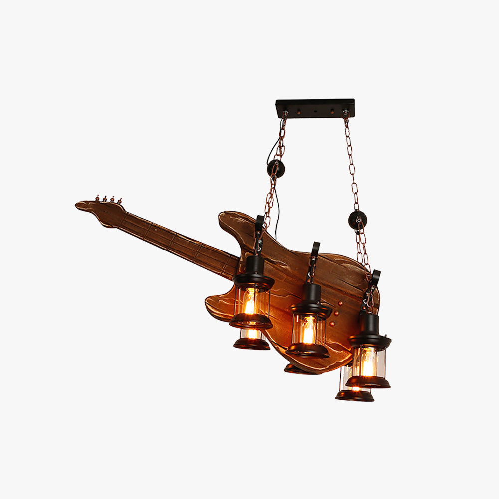 Suspension Vintage Bois Et Métal Marron Pour Chambre Élégante Et Durable