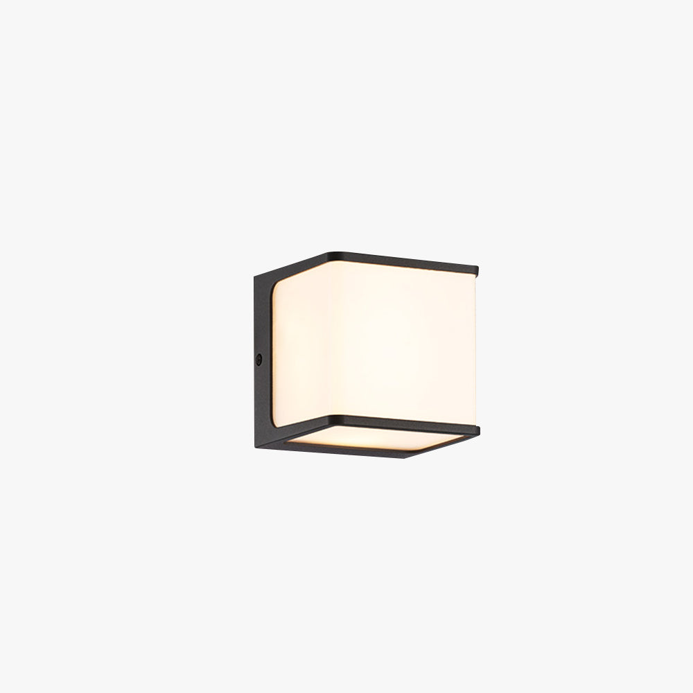 Applique Extérieure Minimaliste Rectangulaire Éclairage Solaire Et Câble