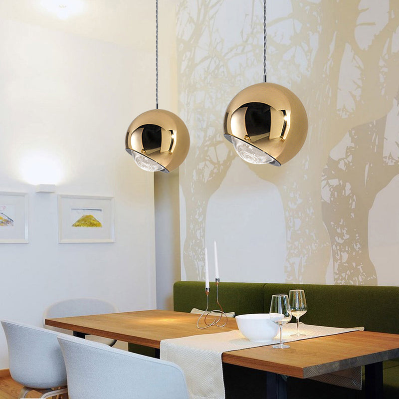 Suspensions LED Moderne Or Argent Pour Chambre Et Salon Éclairage Élégant