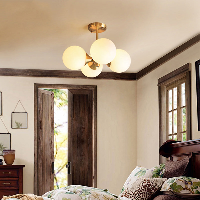 Suspension Plafonnier Cuivre Et Verre Éclairage Dimmable Ambiance