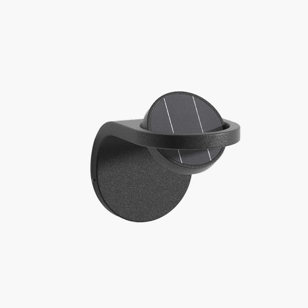 Applique Murale Arc Moderne Extérieur Solaire Et Cable Durable Noire