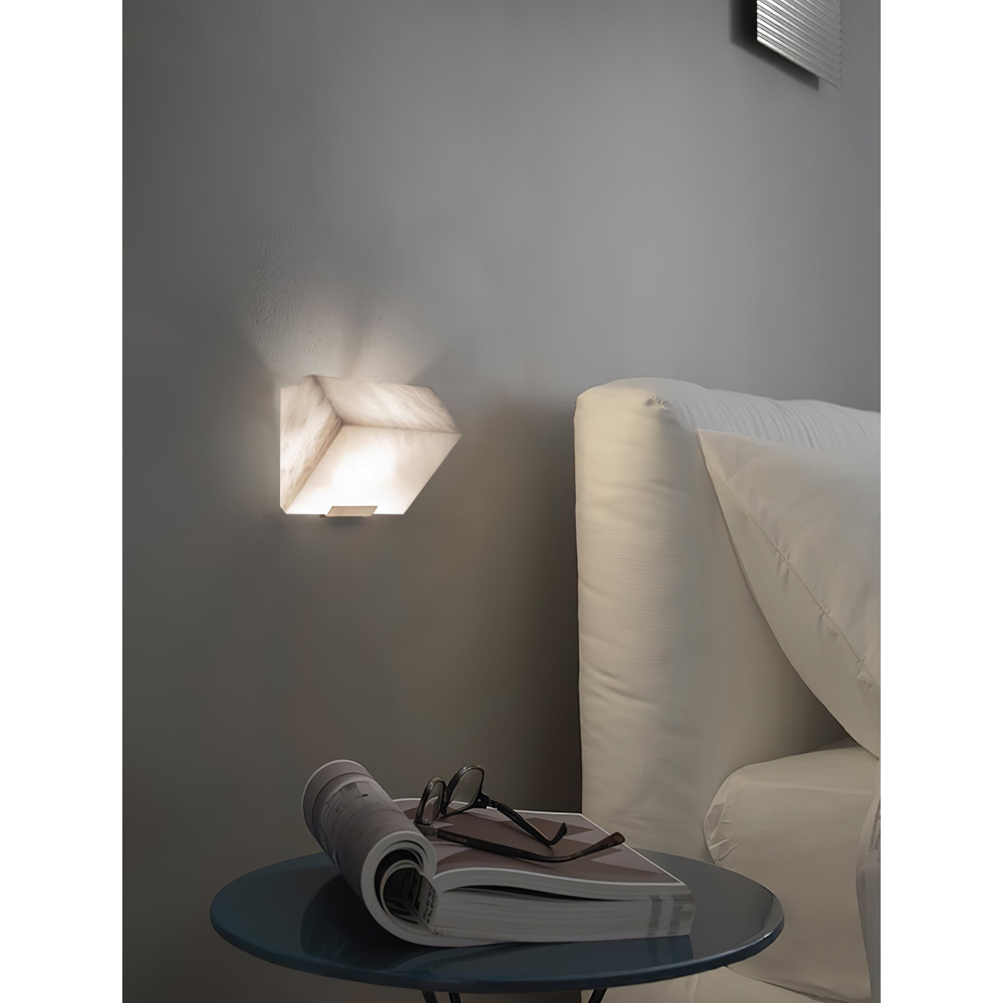 Applique Murale Albâtre Avec Éclairage LED Intégré Pour Escalier Et Salon