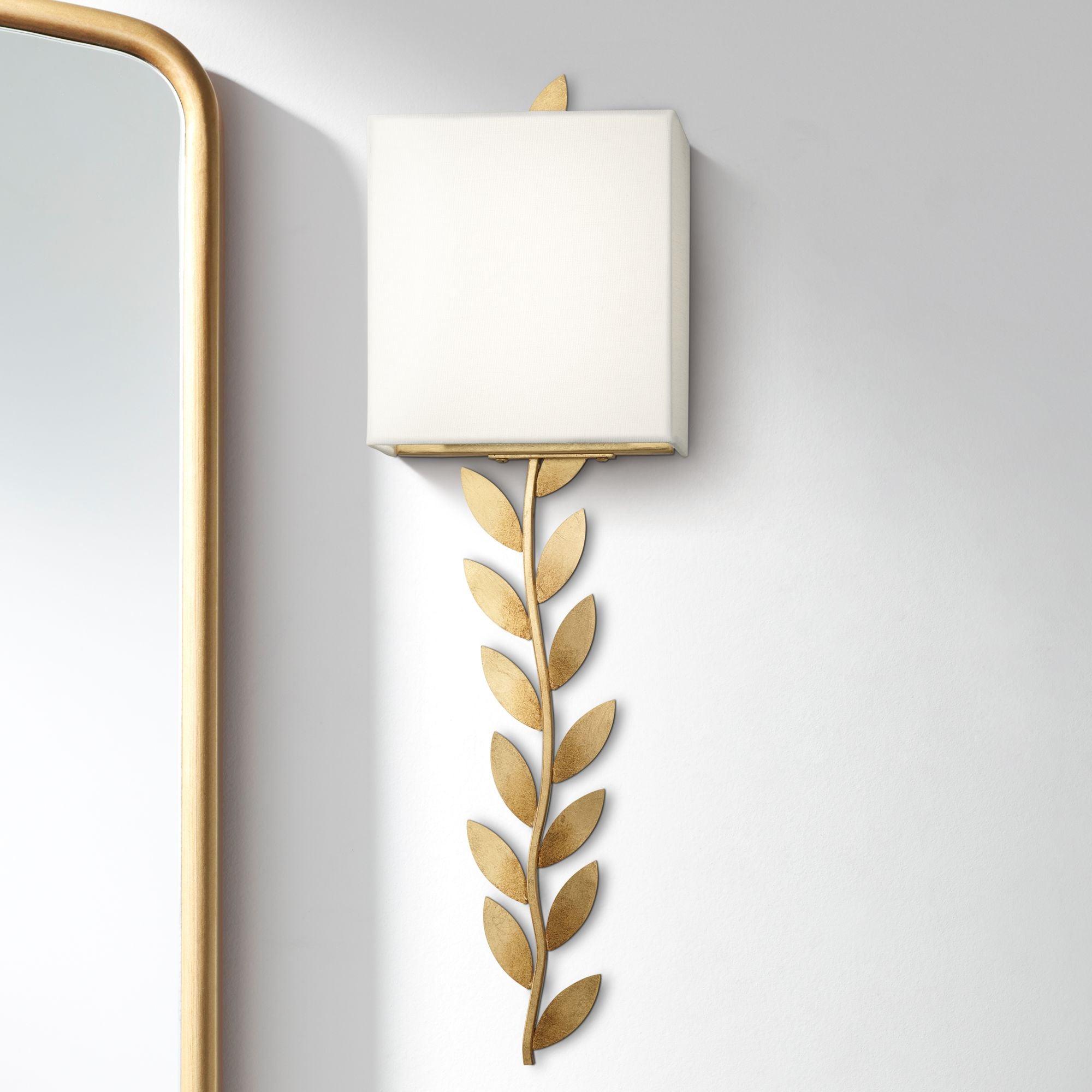 Lampe Murale En Laiton Avec Abat-Jour Tissu Design Minimaliste Moderne