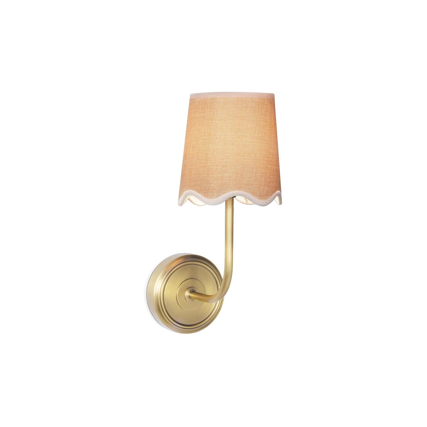 Lampe Murale Minimaliste En Tissu Et Métal Pour Ambiance Moderne
