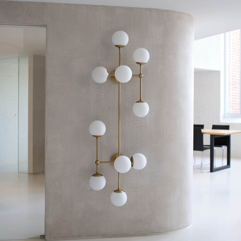 Lampe Murale Minimaliste En Verre Et Laiton G9 Éclairage Moderne