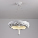Lustre Suspension Rococo En Plâtre Avec LED Intégrée Températures Réglables