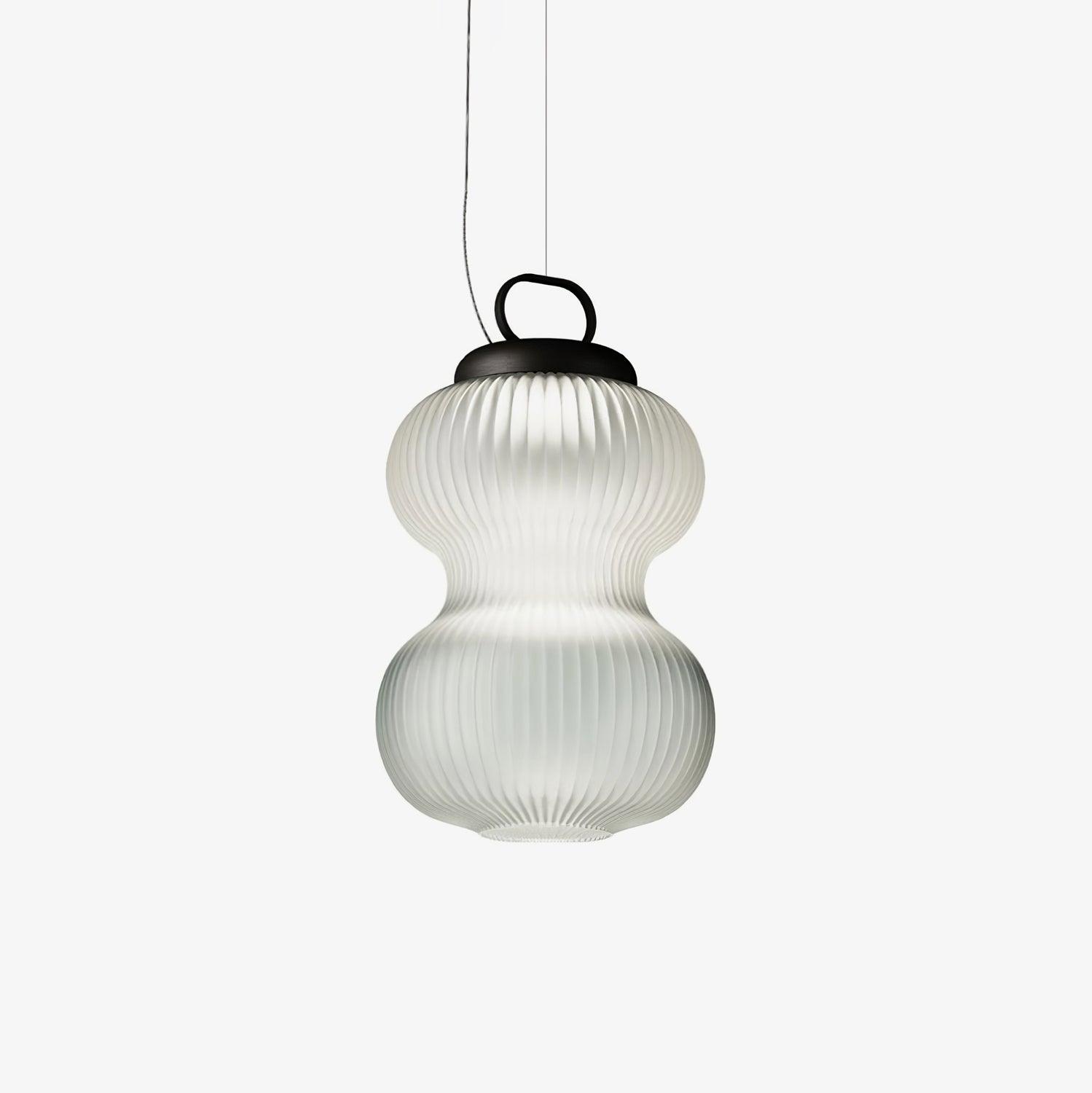 Suspension Moderne Métal Verre Avec LED Intégrée Ambiance Ajustable