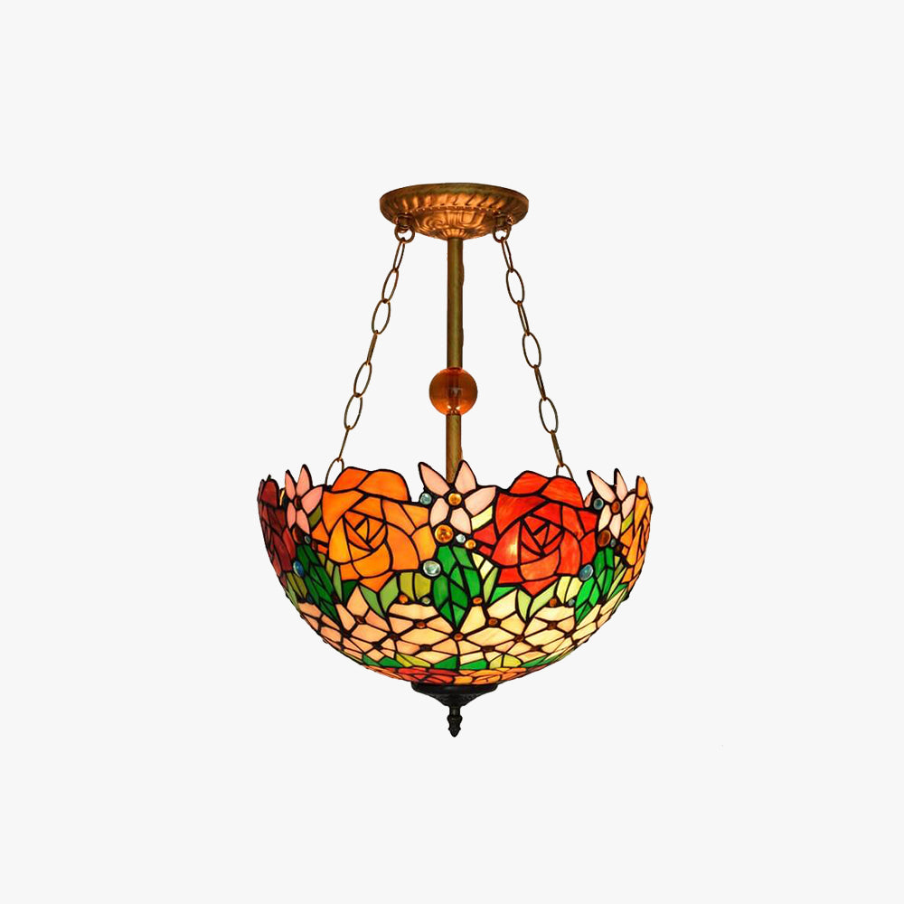 Suspension Verre Vintage à LED Pour Salon Lumière Élégante