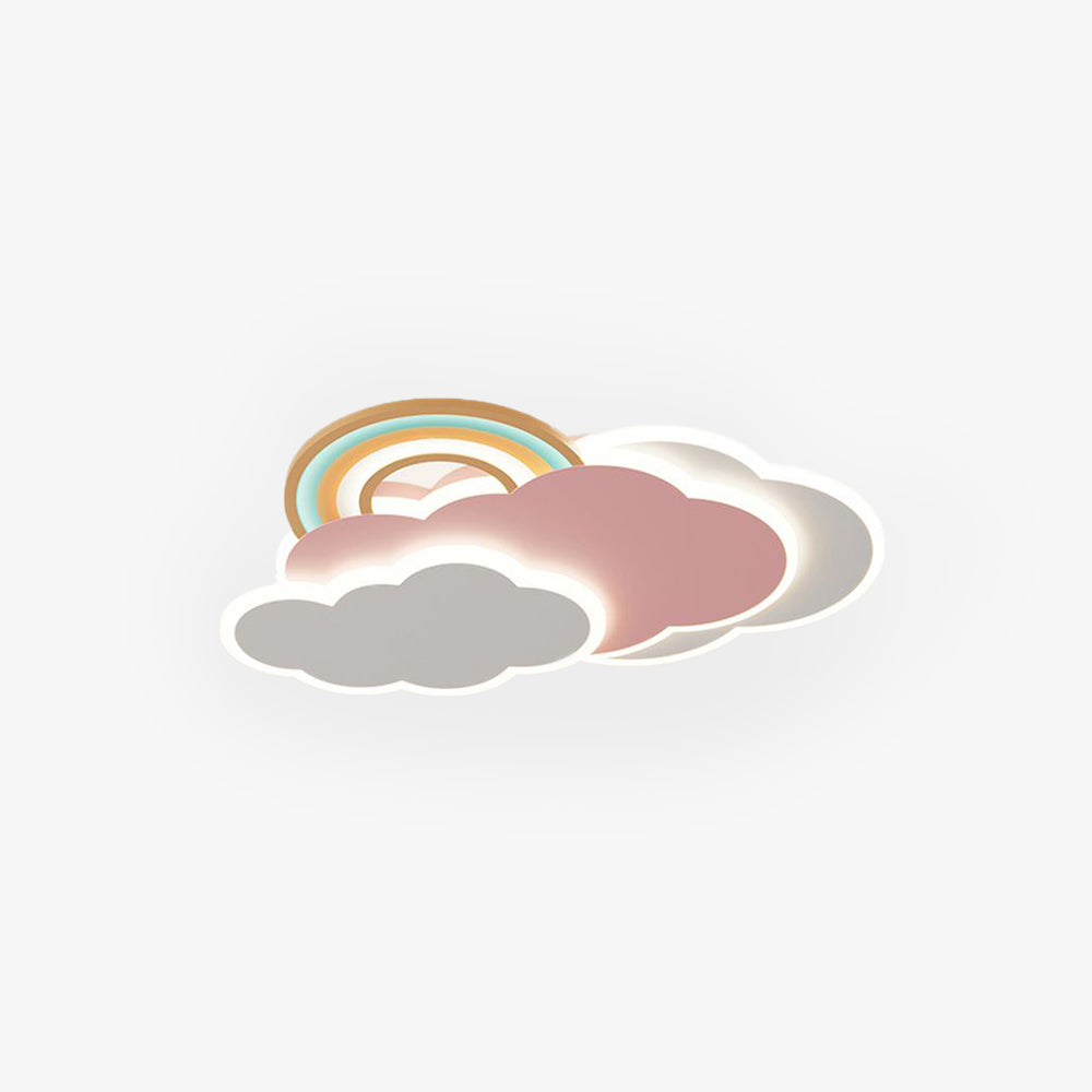 Plafonnier Nuage Moderne Dimmable Pour Salon En Métal et Acrylique