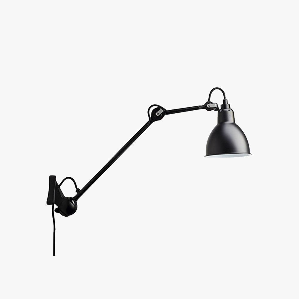 Lampe Murale Industrielle Bras Réglable En Métal Avec Rotation 360