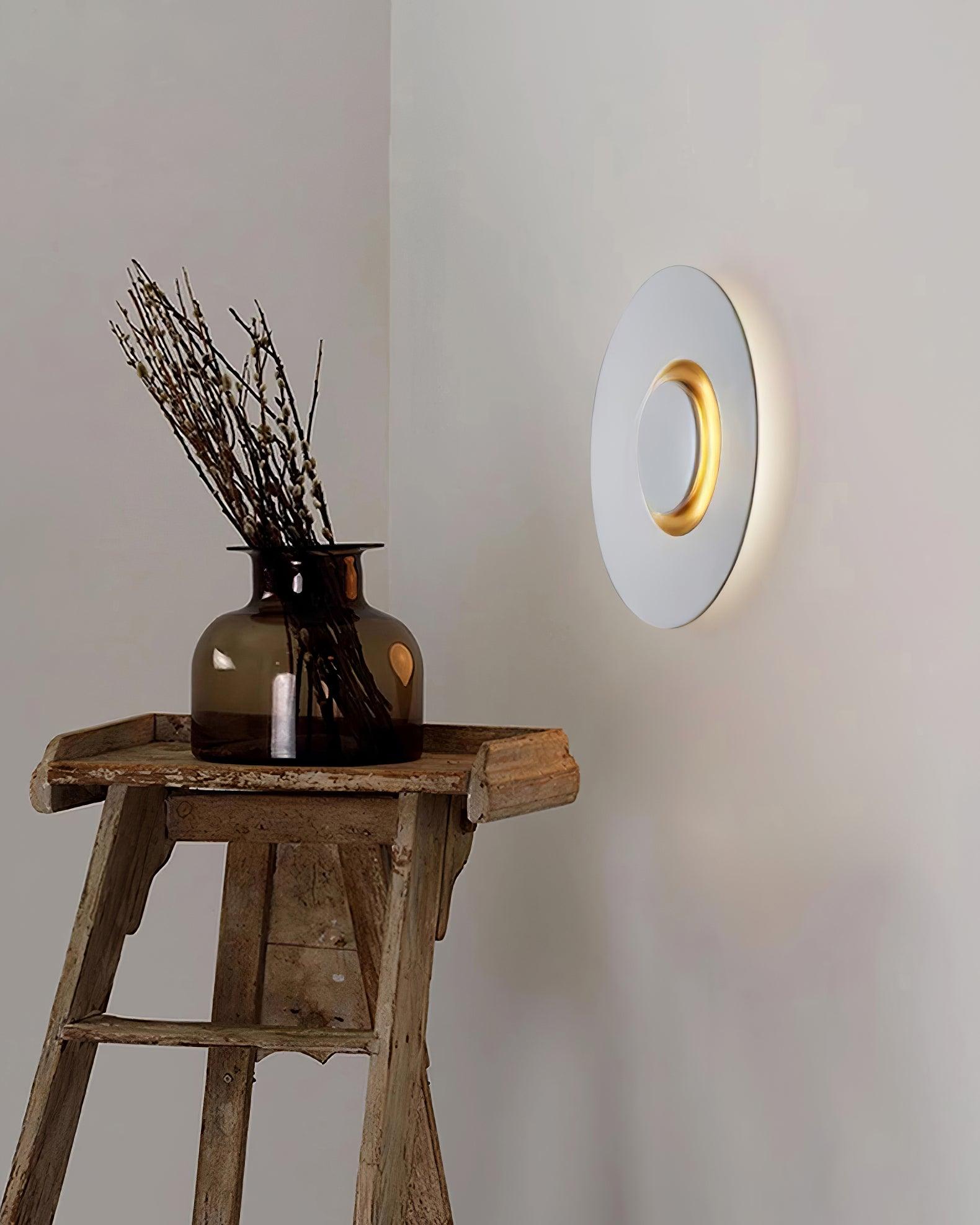 Applique Murale Anneau LED Doré Pour Éclairage Épuré Moderne