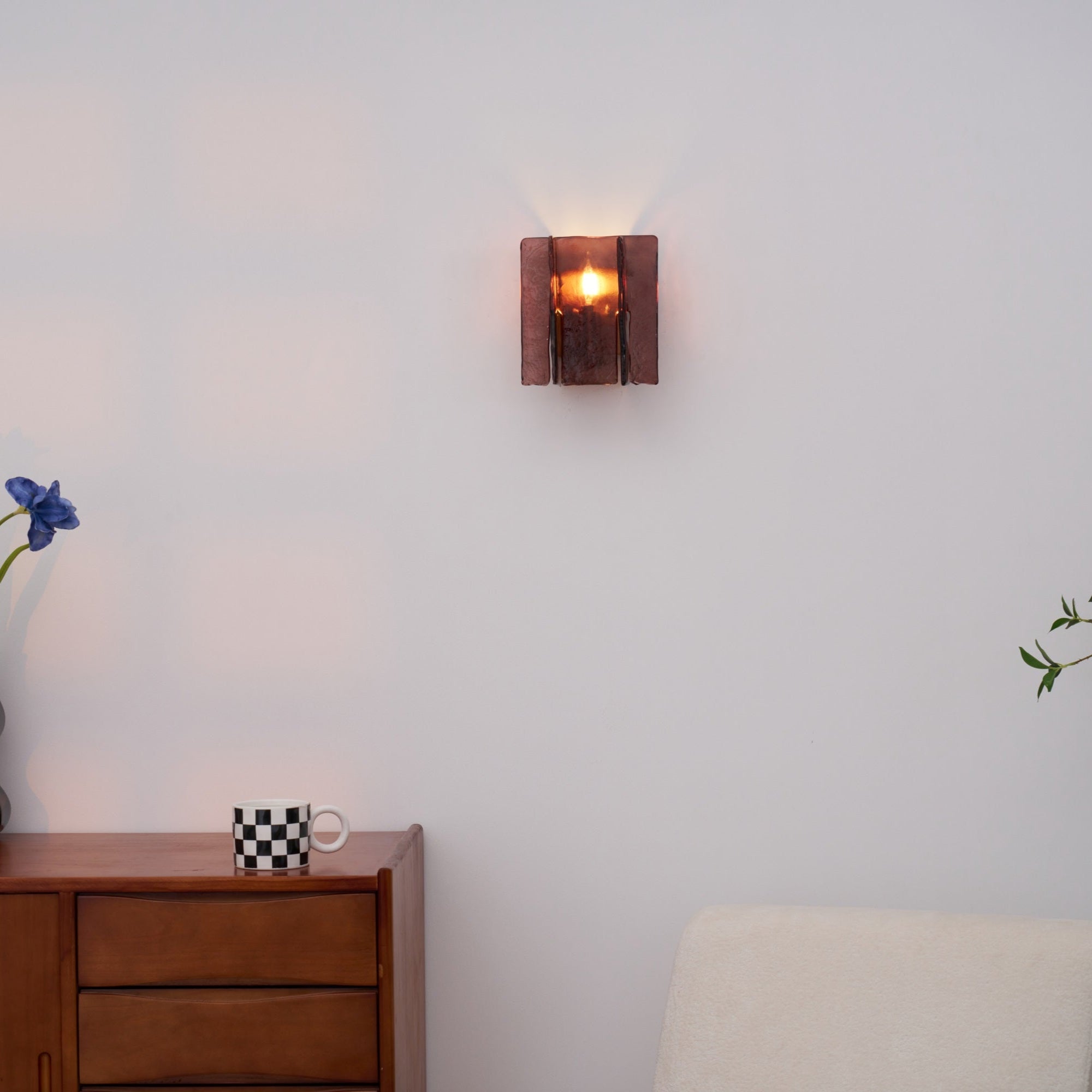 Lampe Murale En Verre Et Métal Éclairage Ambiant Élégant