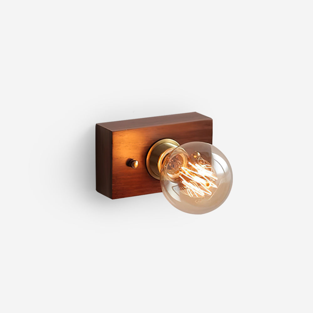 Applique Murale Bois Au Style Edison Avec Ambiance Chaleureuse