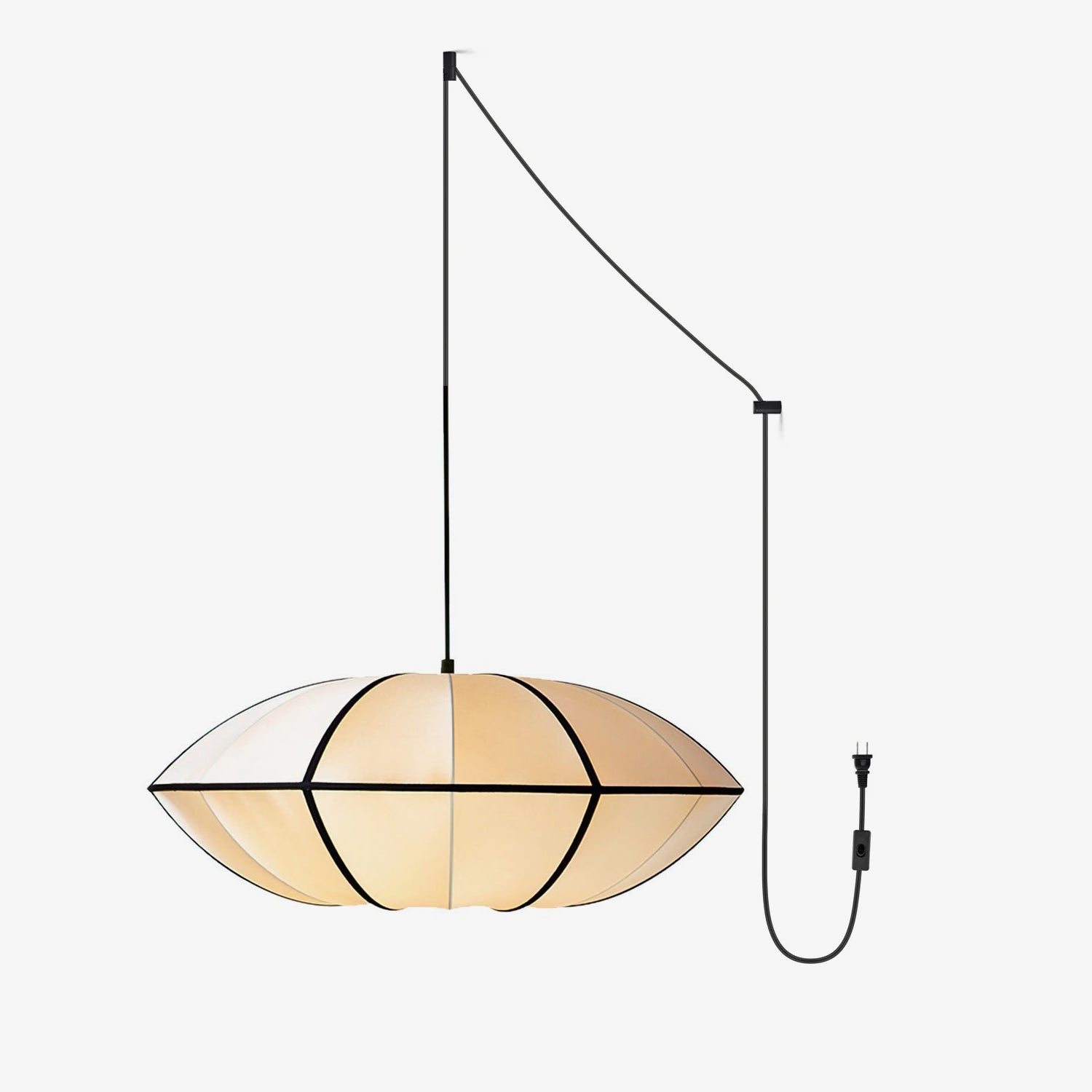 Suspension Tissu Futuriste Pour Plafond Éclairage LED Moderne