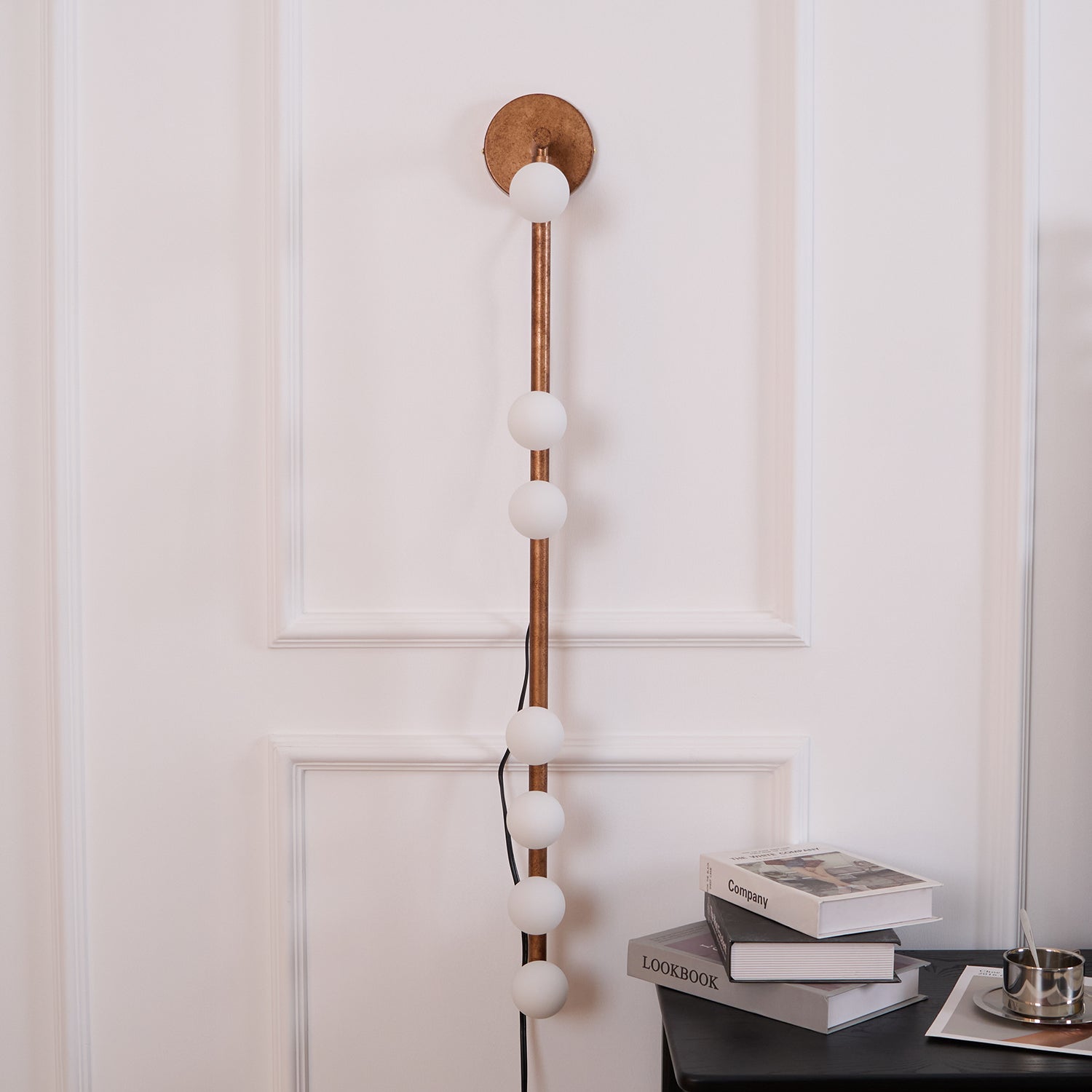 Lampe Murale Plug In En Laiton Et Verre Éclairage Sophistiqué
