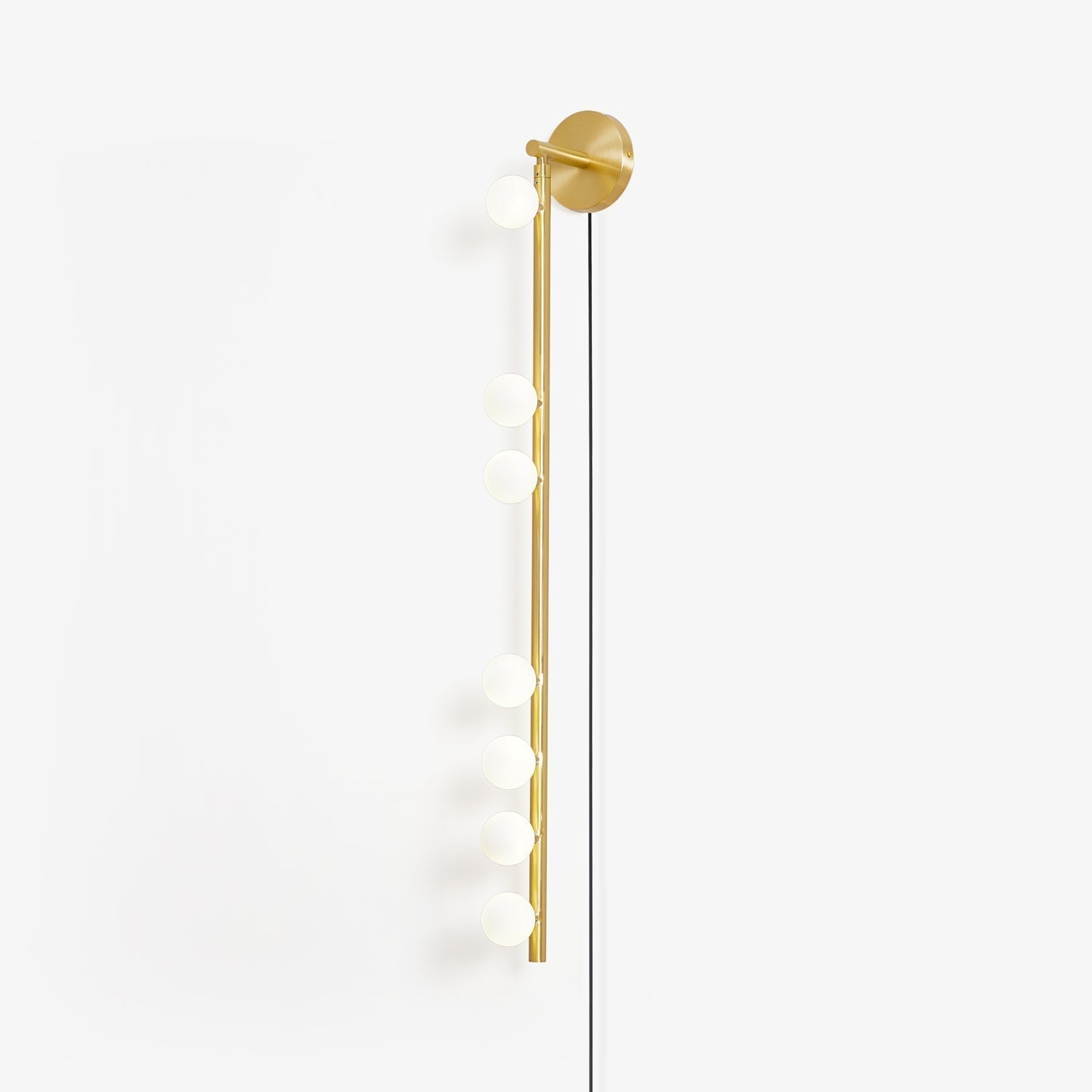 Lampe Murale Plug In En Laiton Et Verre Éclairage Sophistiqué