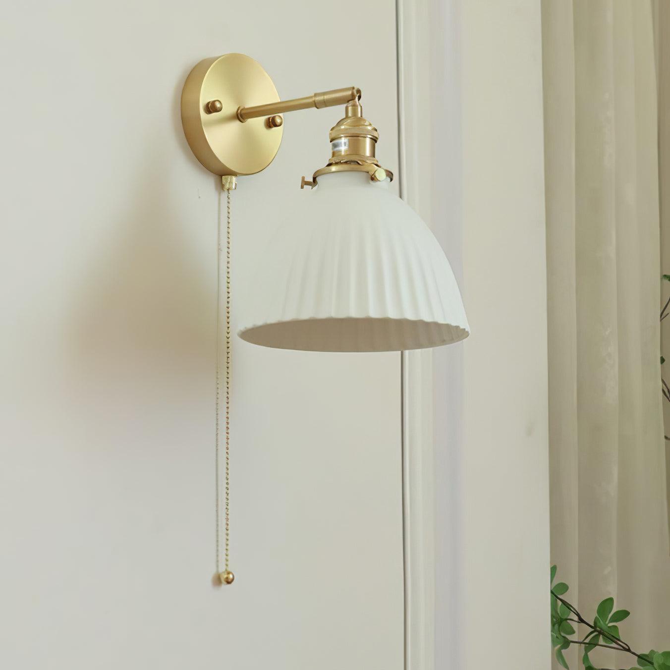 Lampe Murale En Céramique Et Laiton Éclairage Chaleureux