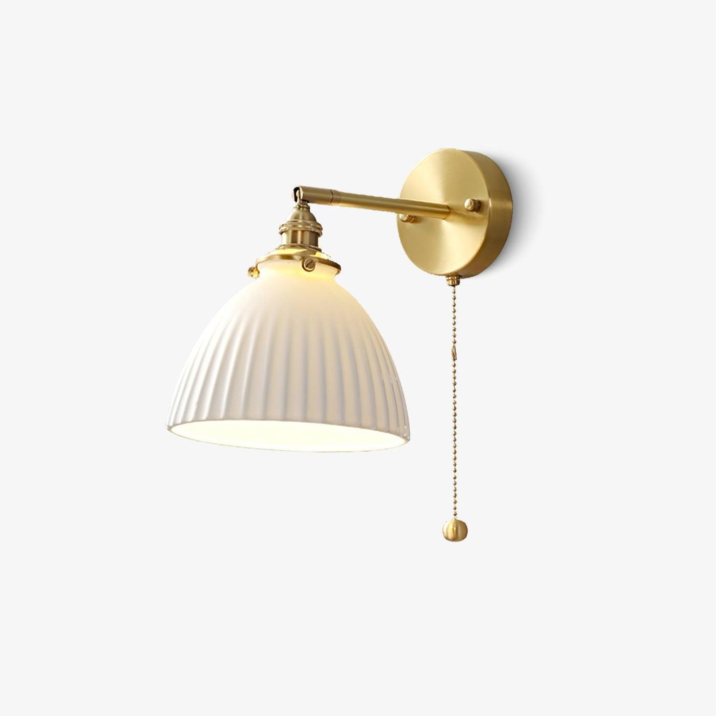 Lampe Murale En Céramique Et Laiton Éclairage Chaleureux
