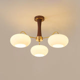 Lustre En Laiton Et Bois Kaki Pour Ambiance Chaleureuse Et Élégante
