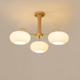 Lustre En Laiton Et Bois Kaki Pour Ambiance Chaleureuse Et Élégante
