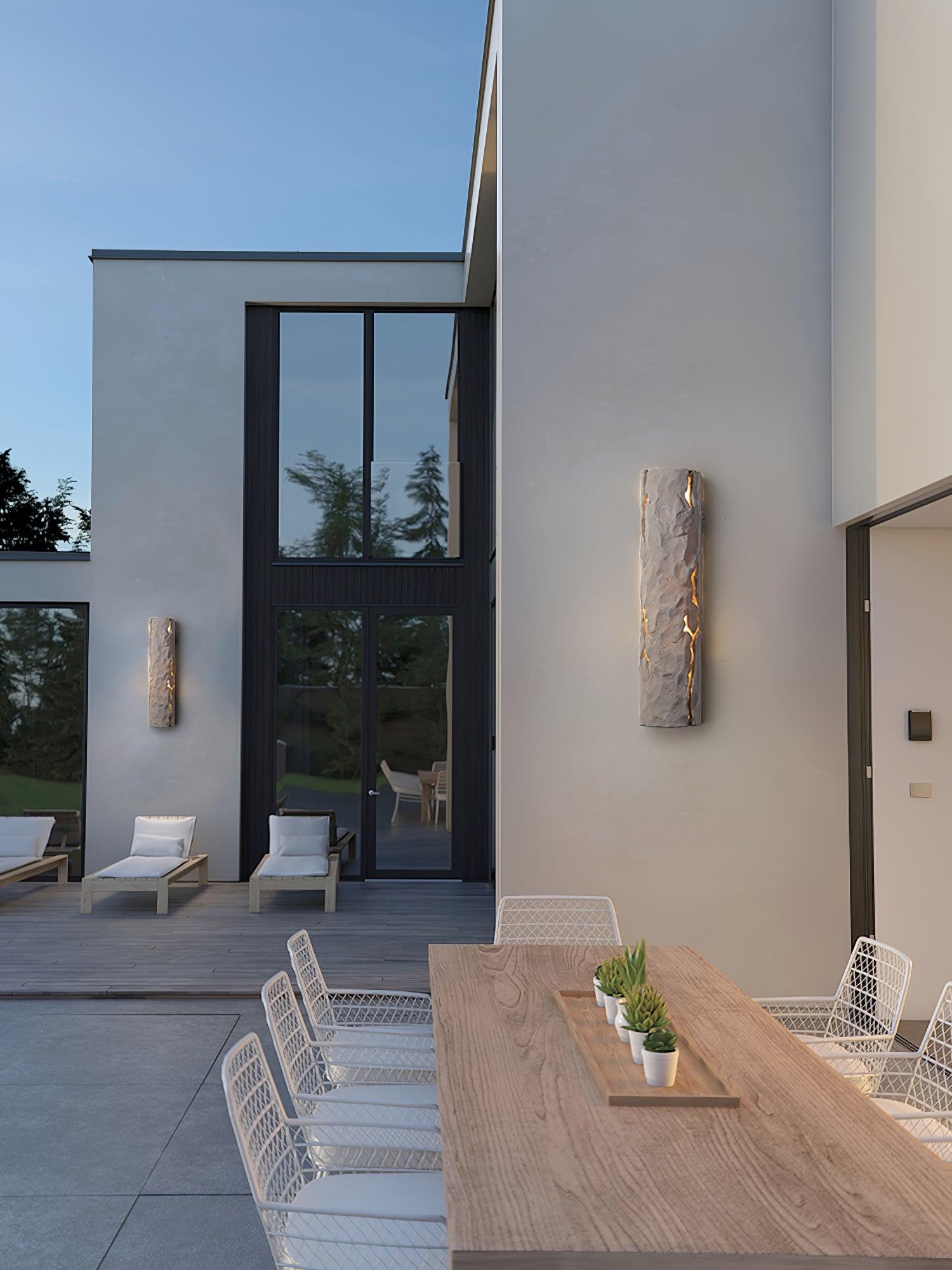 Lampe Murale Effet Écorce Rustique Pour Éclairage Chaleureux