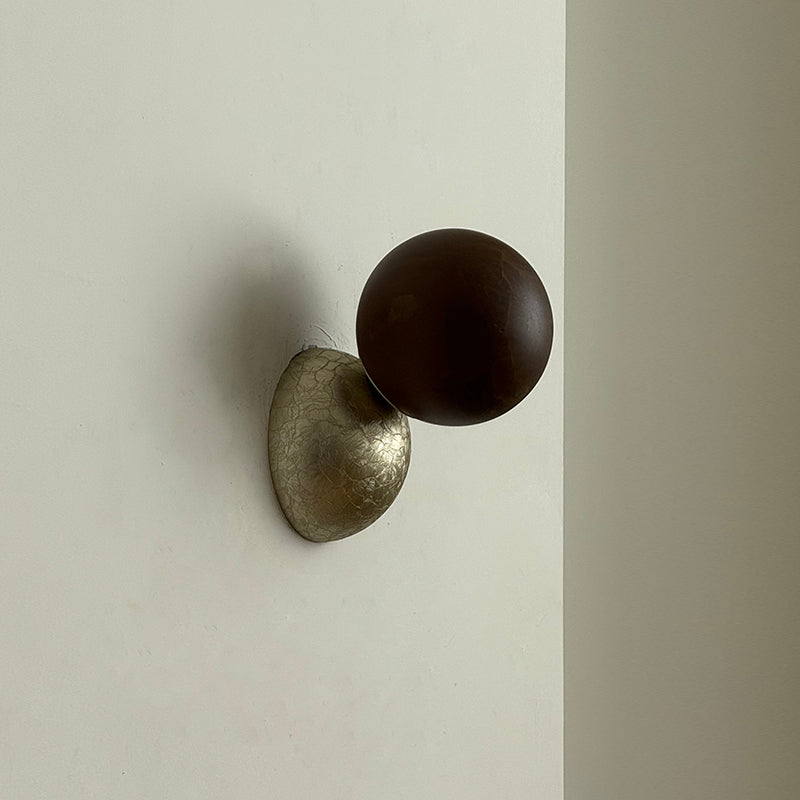 Lampe Murale Marbre Métal Design Minimaliste Éclipse Moderne