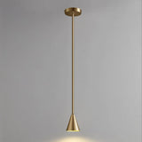 Suspension En Laiton Moderne Éclairage Minimaliste Ampoule LED Pour Plafond
