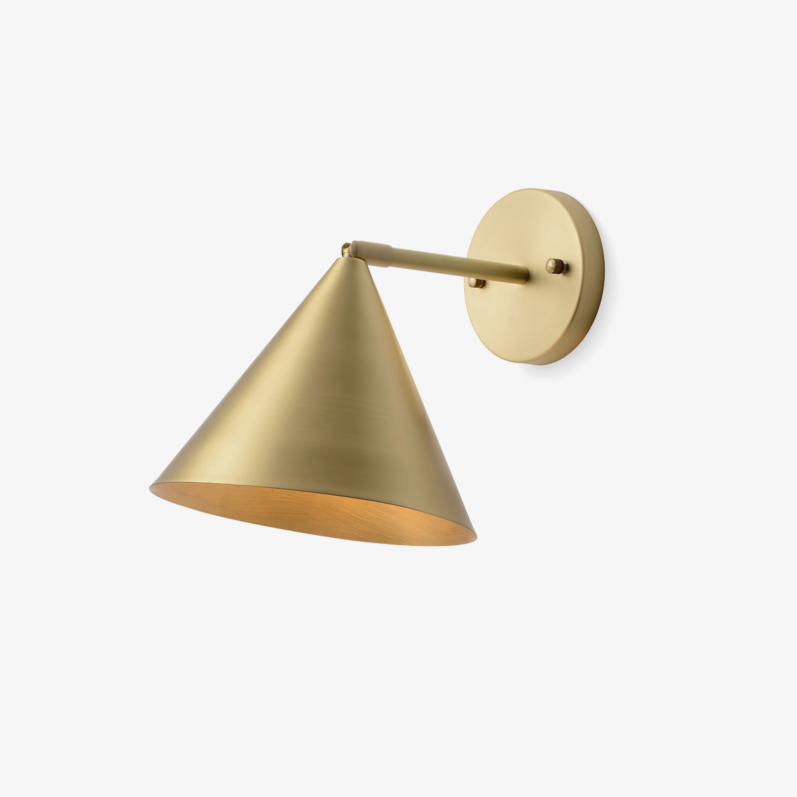 Lampe Murale Conique En Laiton Minimaliste Pour Ambiance Élégante