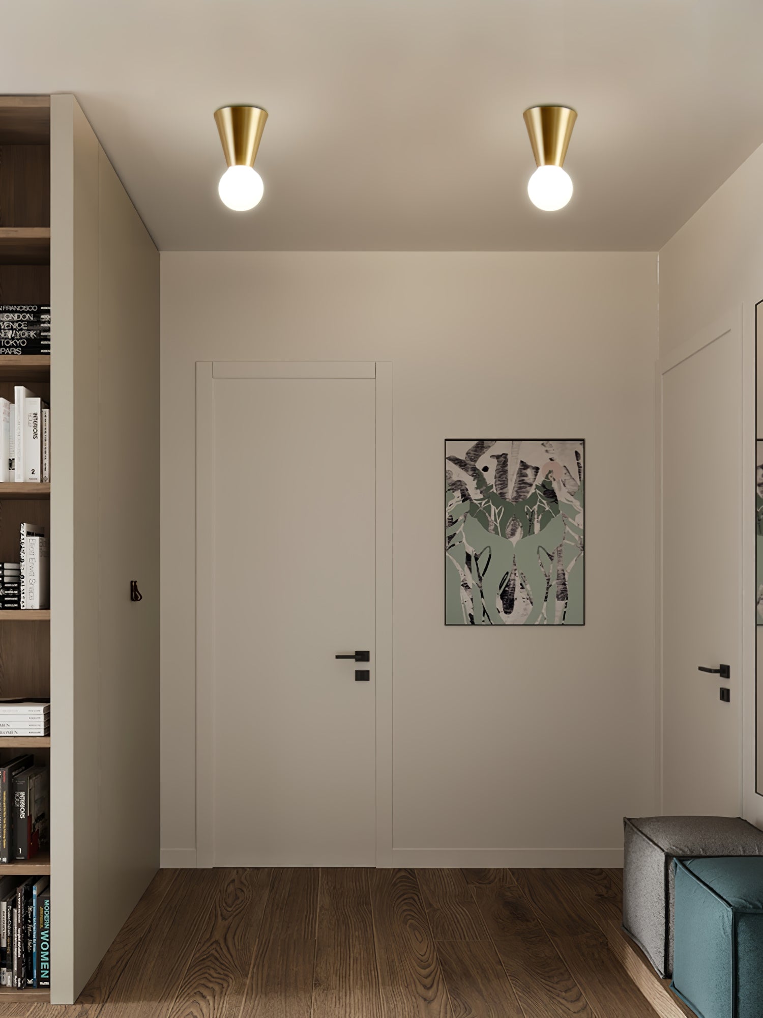 Plafonnier Verre Moderne Minimaliste Pour Éclairage Contemporain