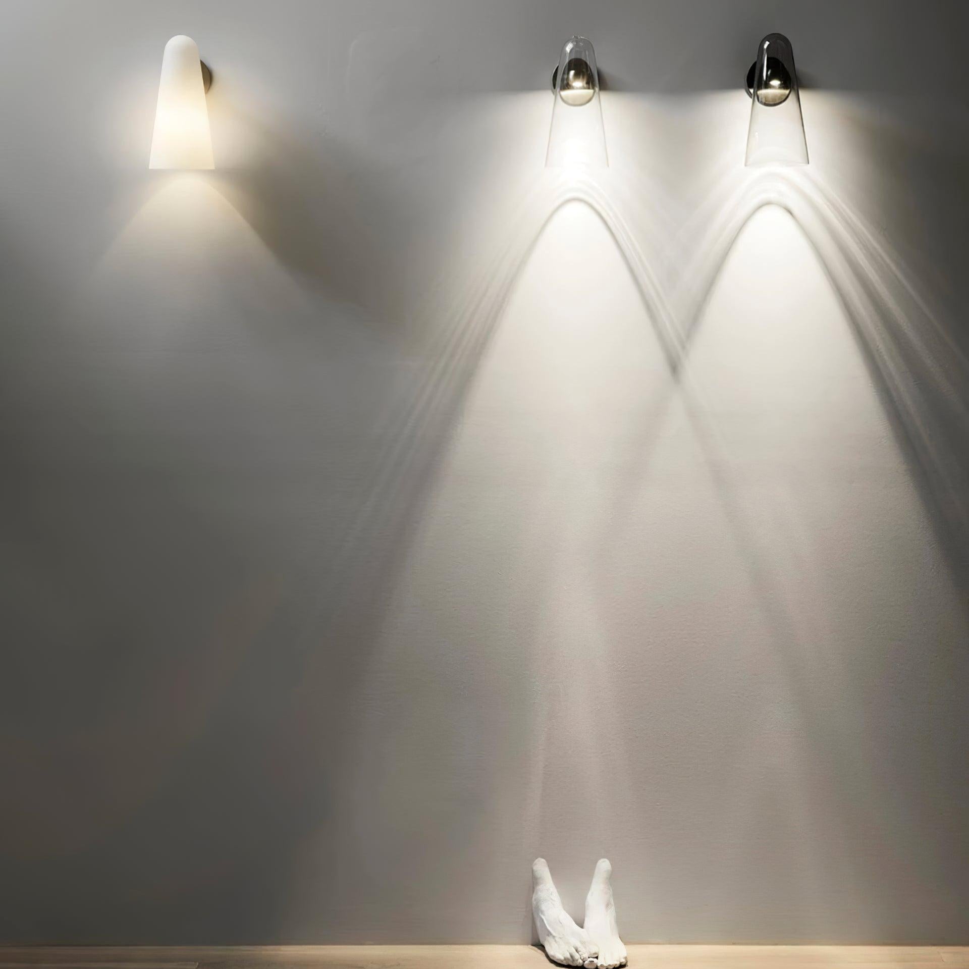 Lampe Murale Métal Et Verre Minimaliste Avec Éclairage LED