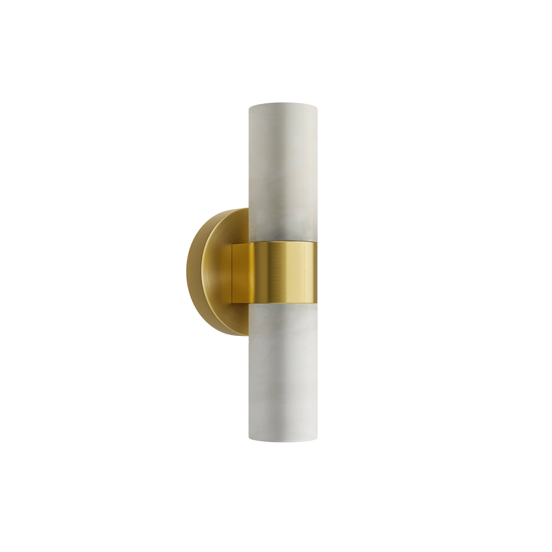 Lampe Murale en Laiton et Albâtre, Éclairage Minimaliste Moderne