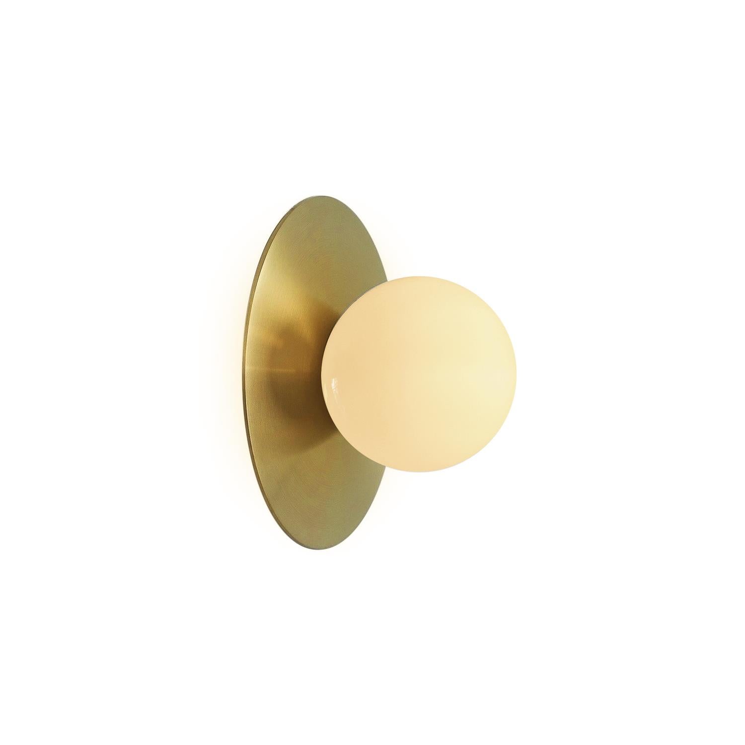 Lampe Murale Ronde En Métal Et Verre Minimaliste Pour Éclairage Élégant
