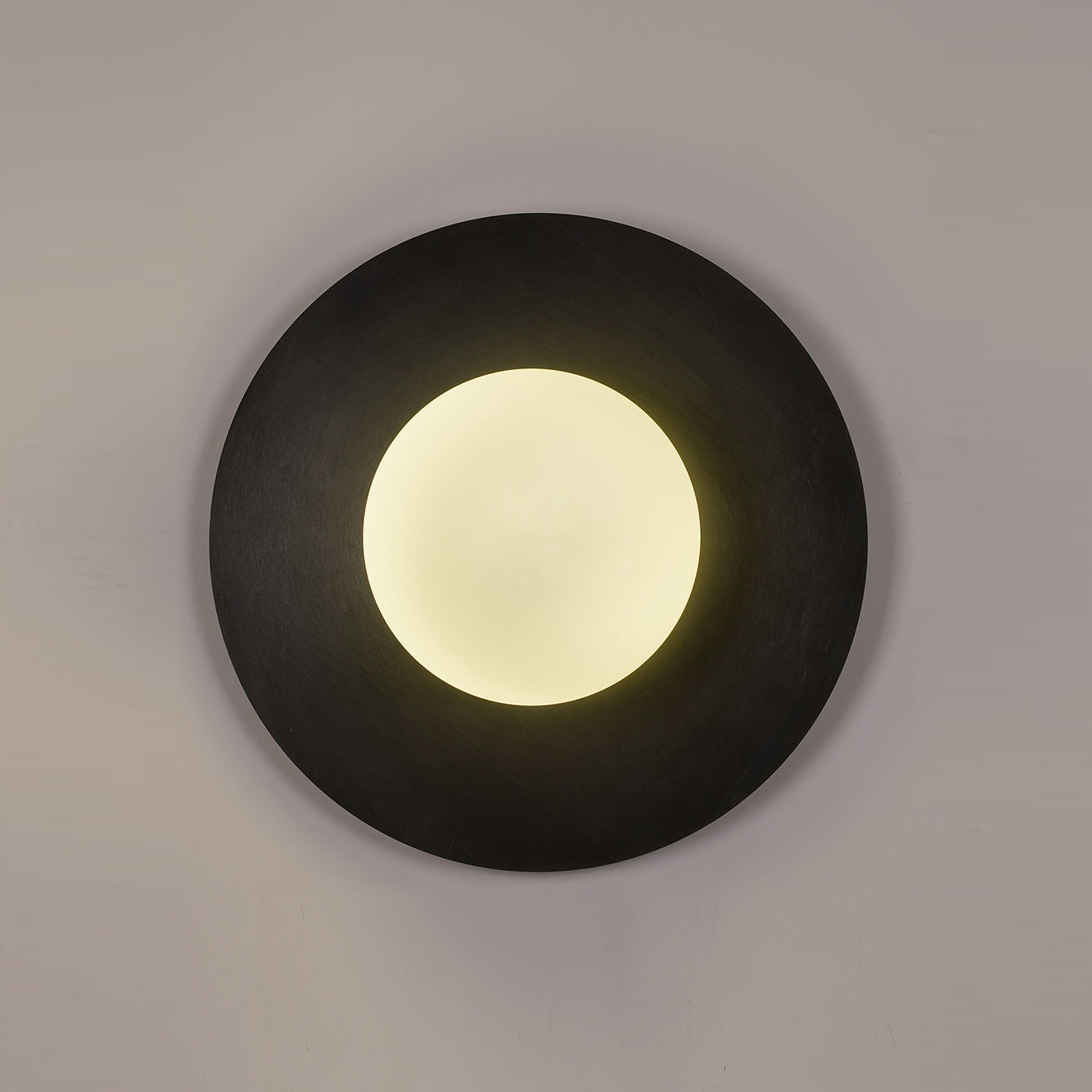 Lampe Murale Ronde En Métal Et Verre Minimaliste Pour Éclairage Élégant