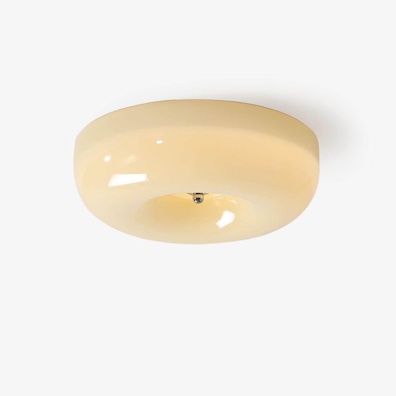 Lustre Plafond Verre Soufflé Lumière Douce Ambiance Chaleureuse