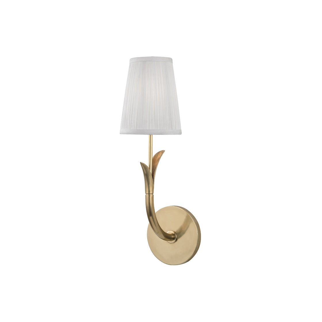 Lampe Murale en Laiton Design Minimaliste Avec Abat Jour Tissu